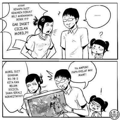 meme komik strip gundam 