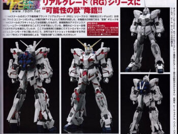 RG unicorn gundam review and release info